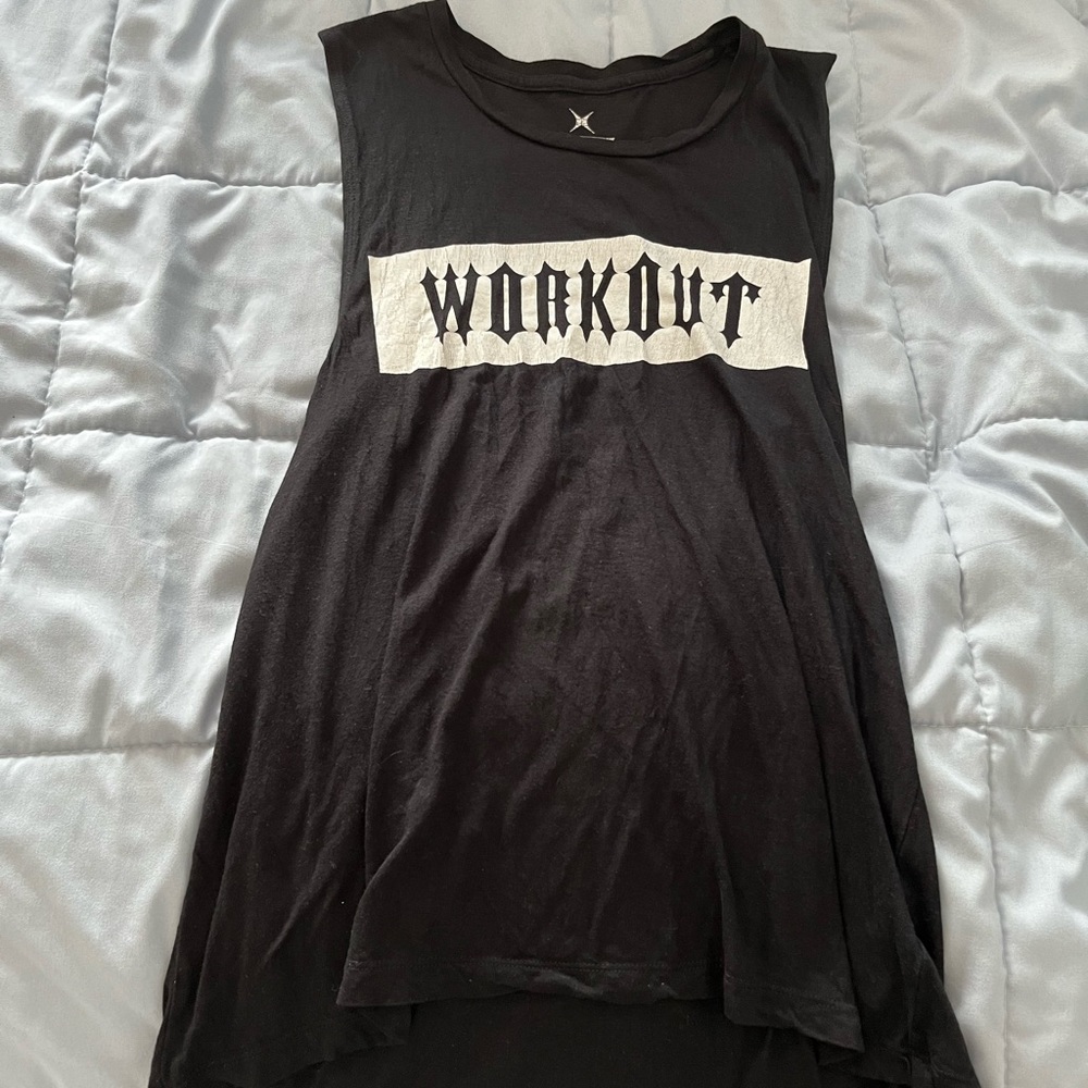 Forever 21 x EXP Core Performance Black White Workout Tank